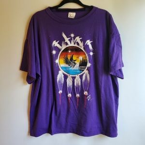 DREAMCATCHER VINTAGE 90s T-SHIRT MEN'S PURPLE SIZE XL